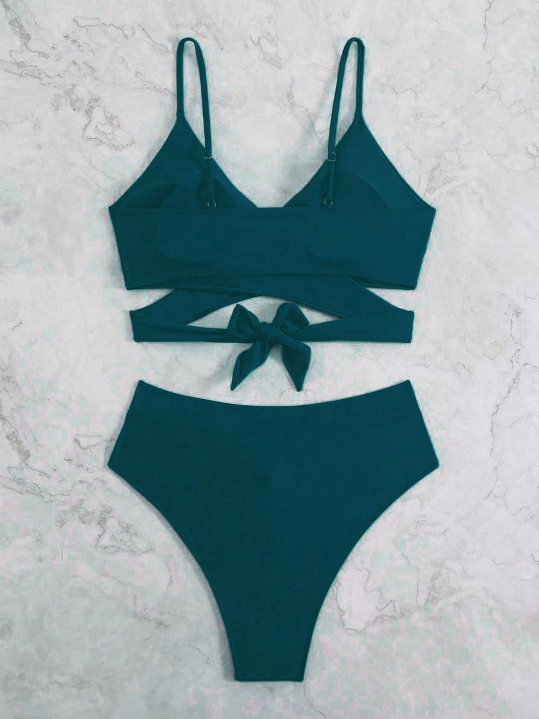 Costum de baie SHEIN, verde