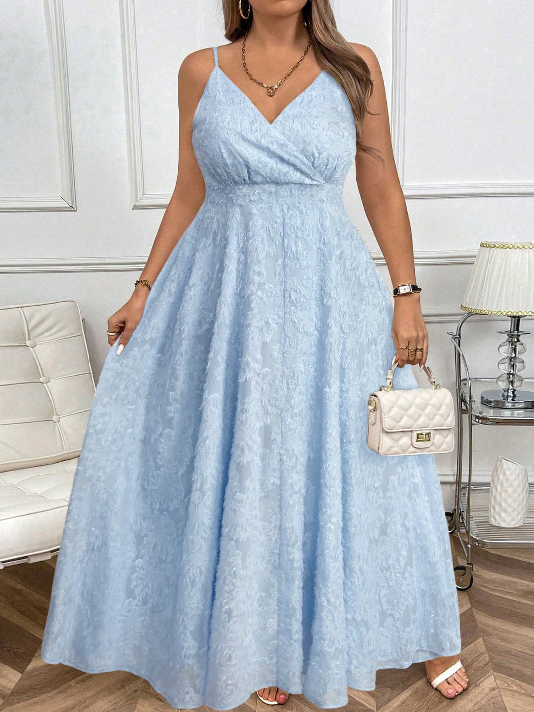 Rochie maxi SHEIN, albastru