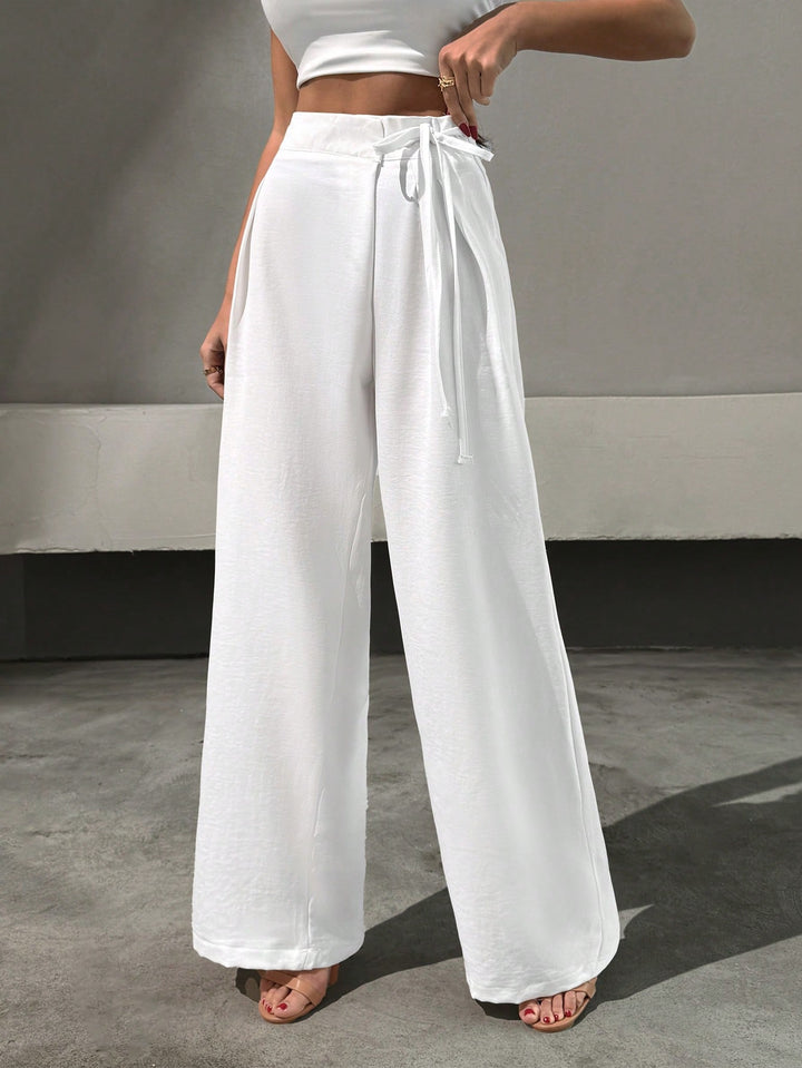 Pantaloni SHEIN, alb