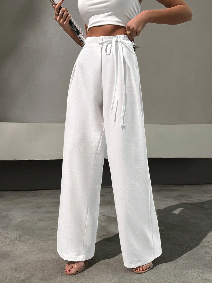 Pantaloni SHEIN, alb