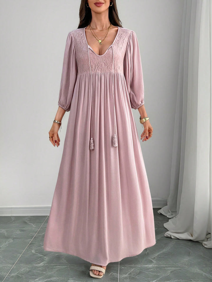 SHEIN maxi ruha, rózsaszín
