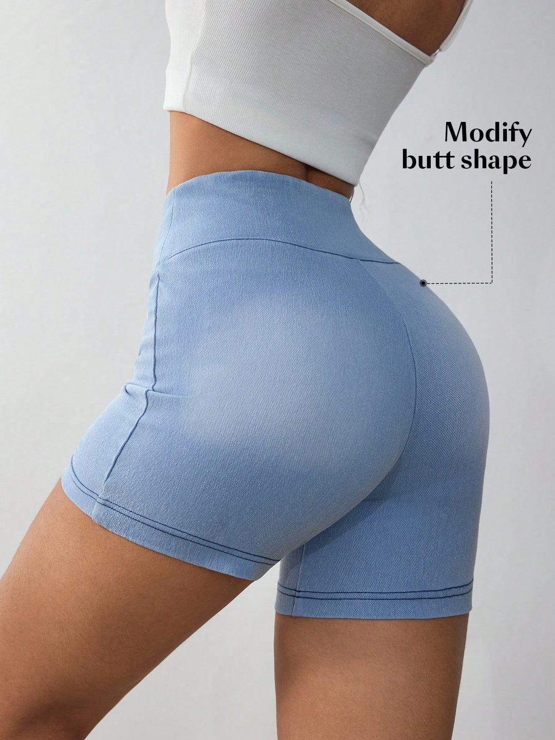 Pantaloni scurți SHEIN, albastru