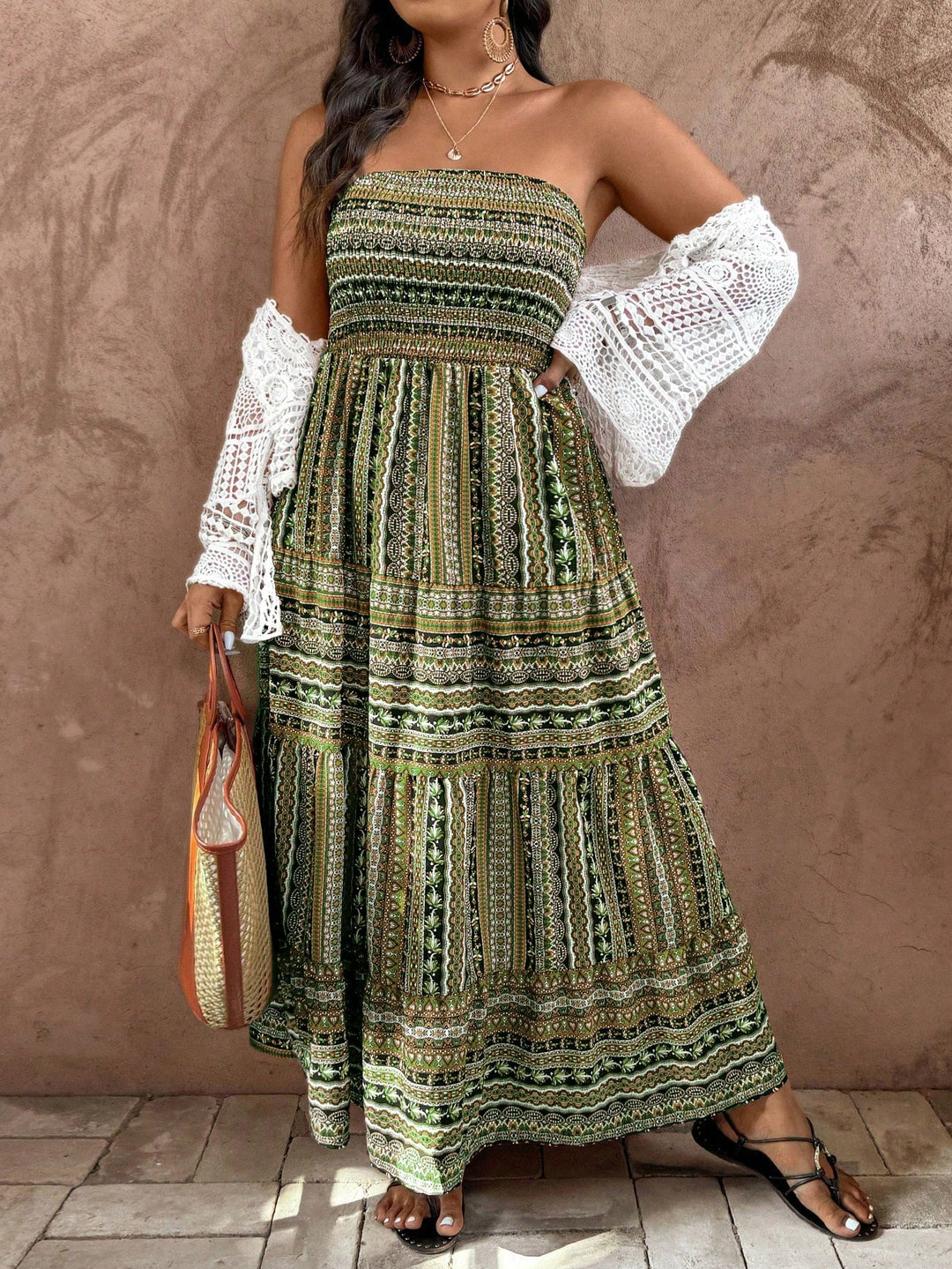 Rochie maxi SHEIN, mix culori