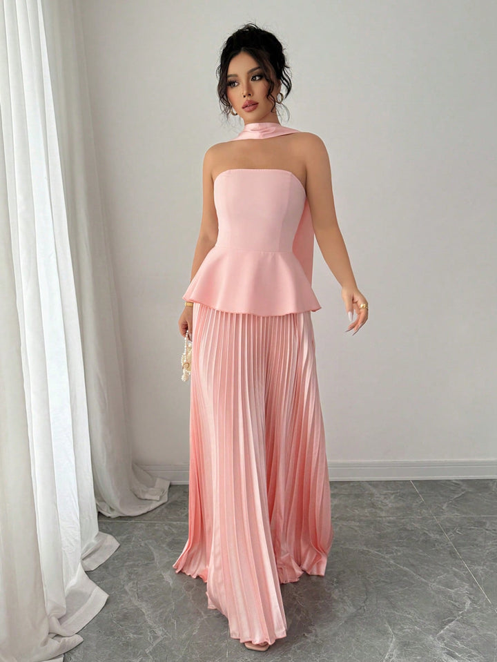Rochie midi SHEIN, roz