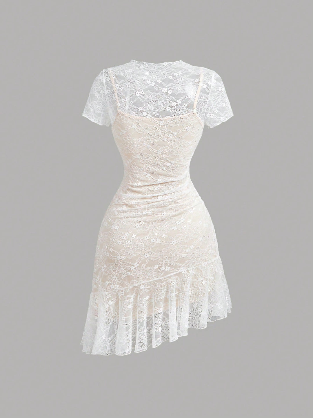 Rochie mini SHEIN, alb