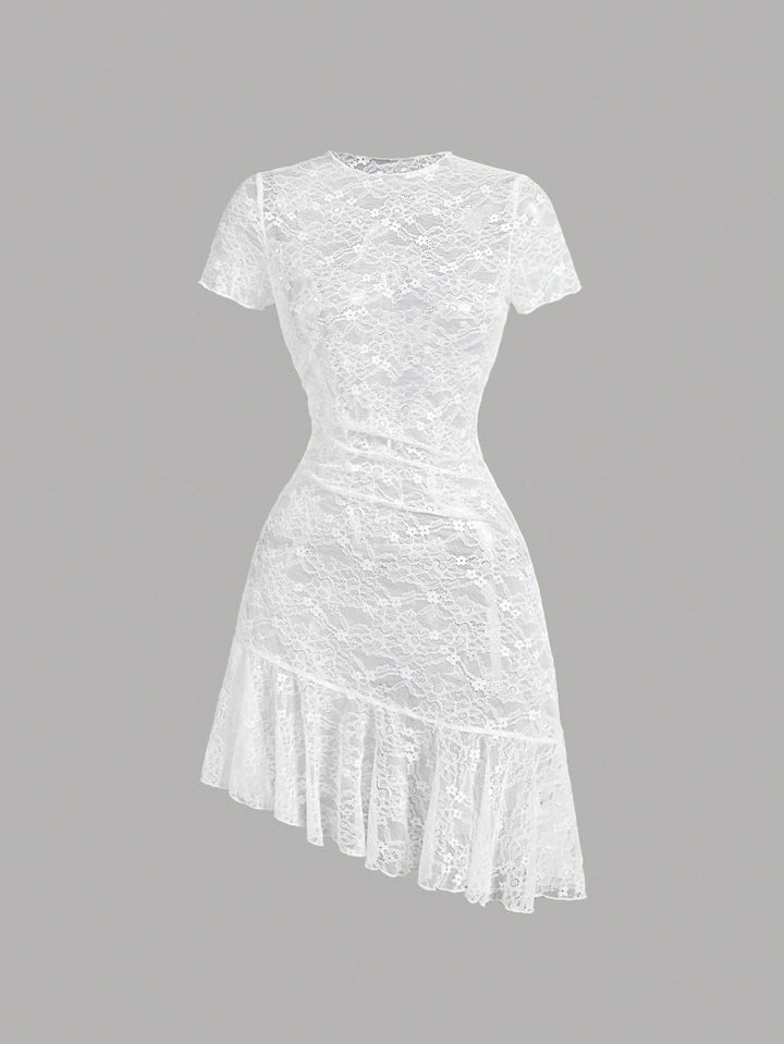 Rochie mini SHEIN, alb
