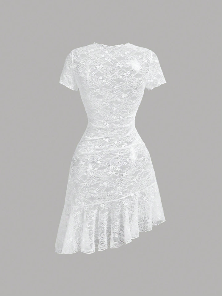 Rochie mini SHEIN, alb