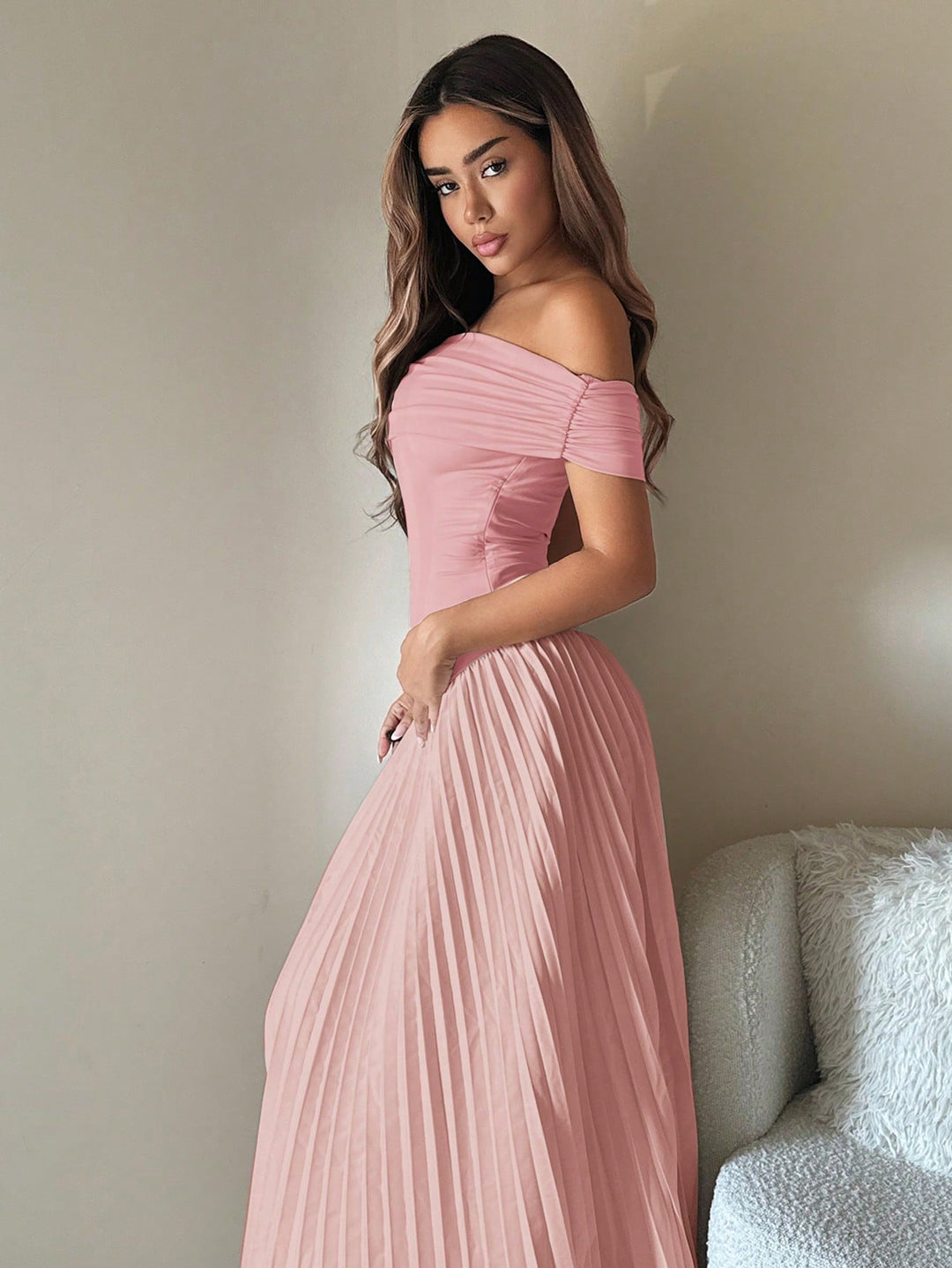 Rochie maxi SHEIN, roz