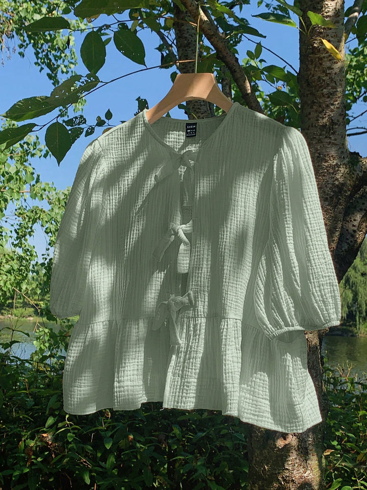 Bluză SHEIN, verde