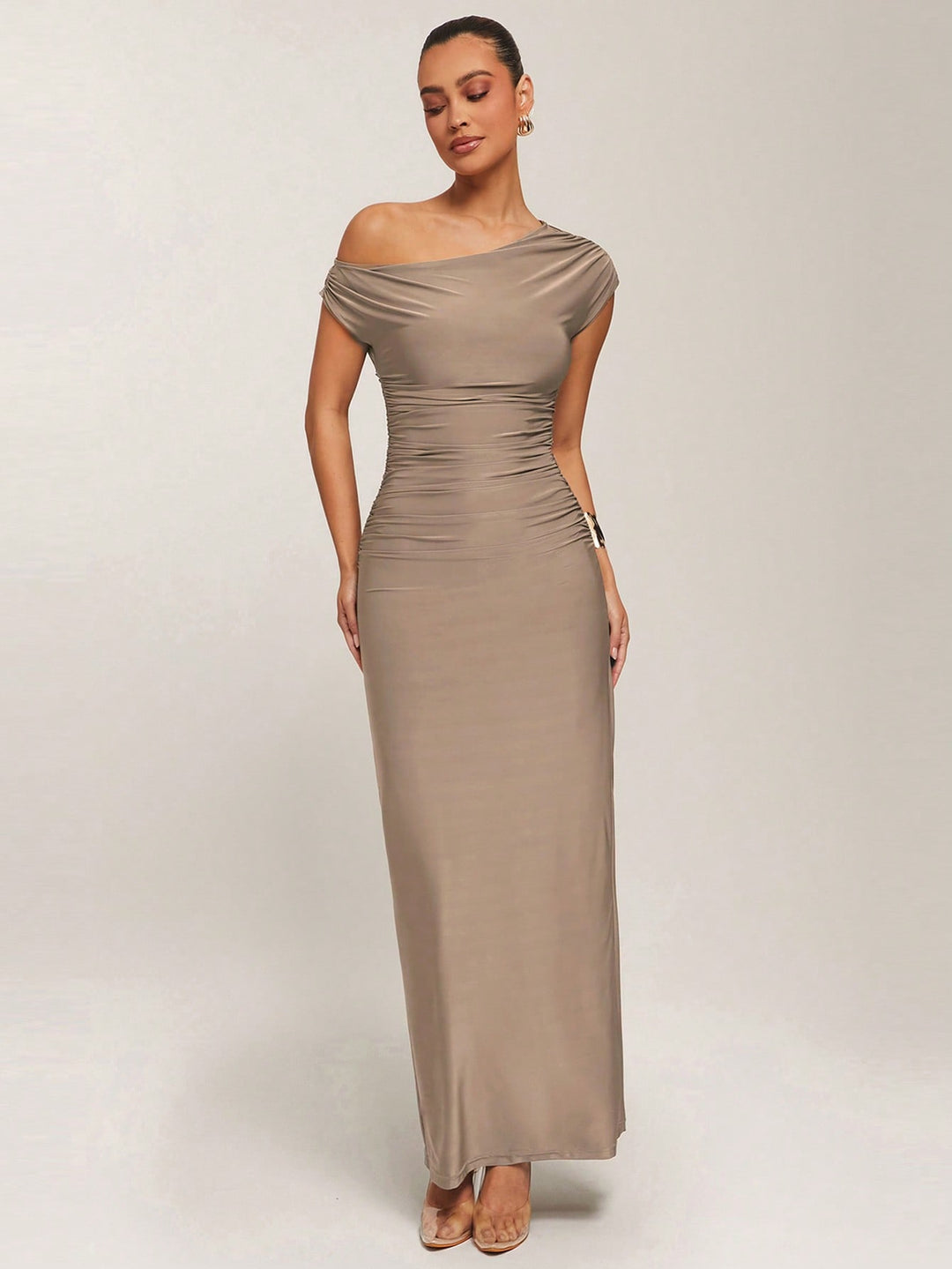 Rochie maxi SHEIN, bej