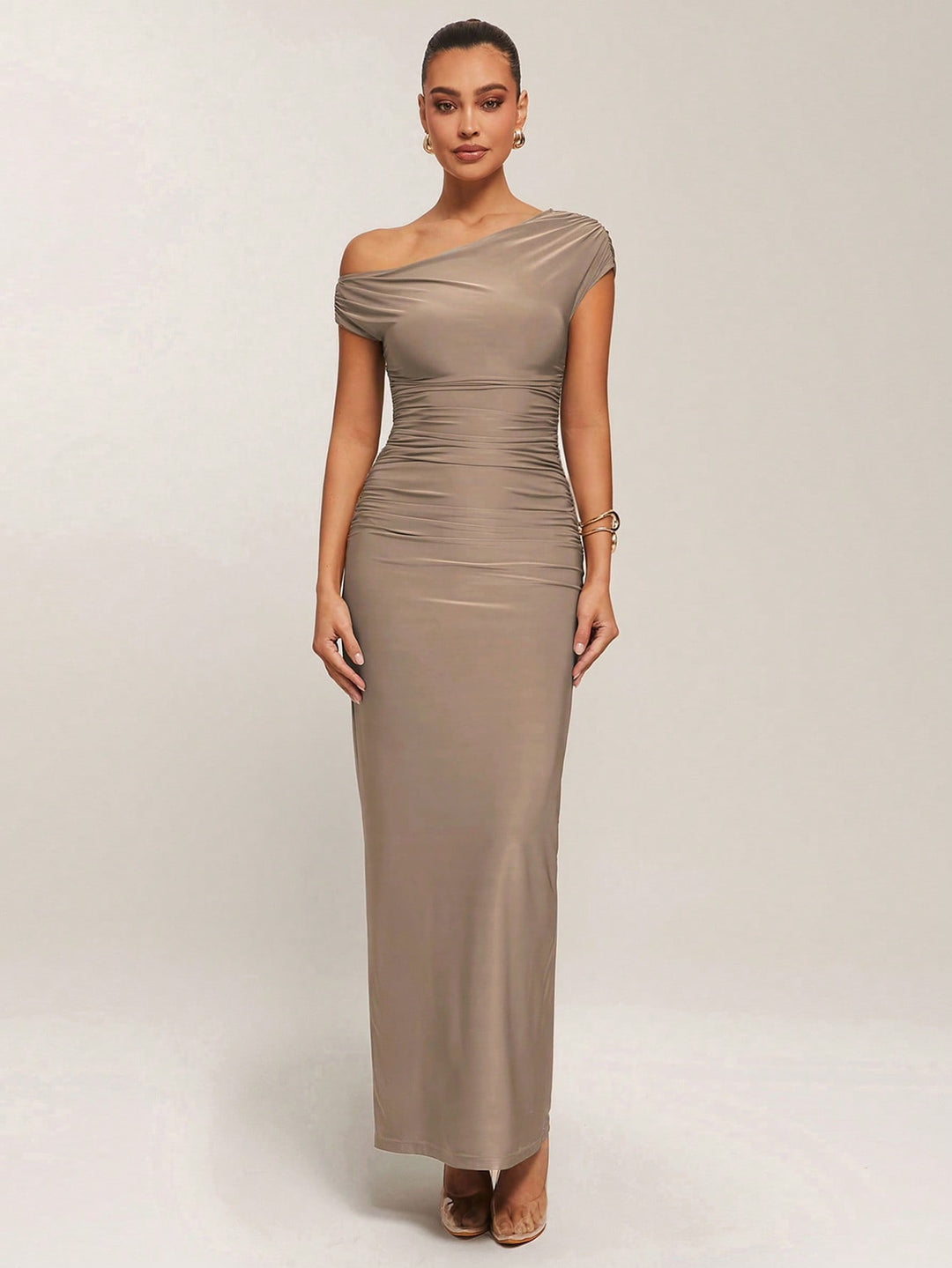 Rochie maxi SHEIN, bej