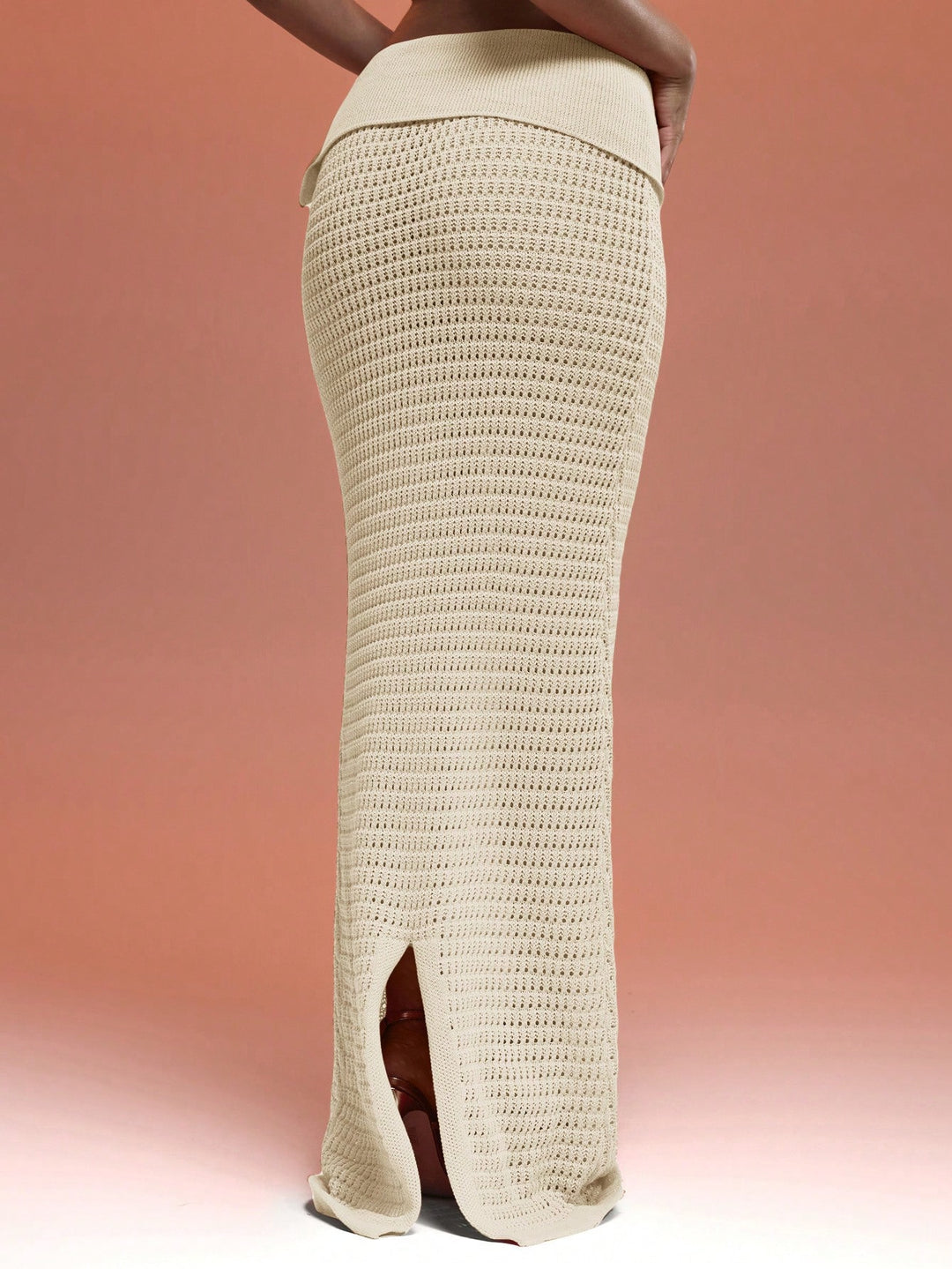 Fustă maxi SHEIN, crem