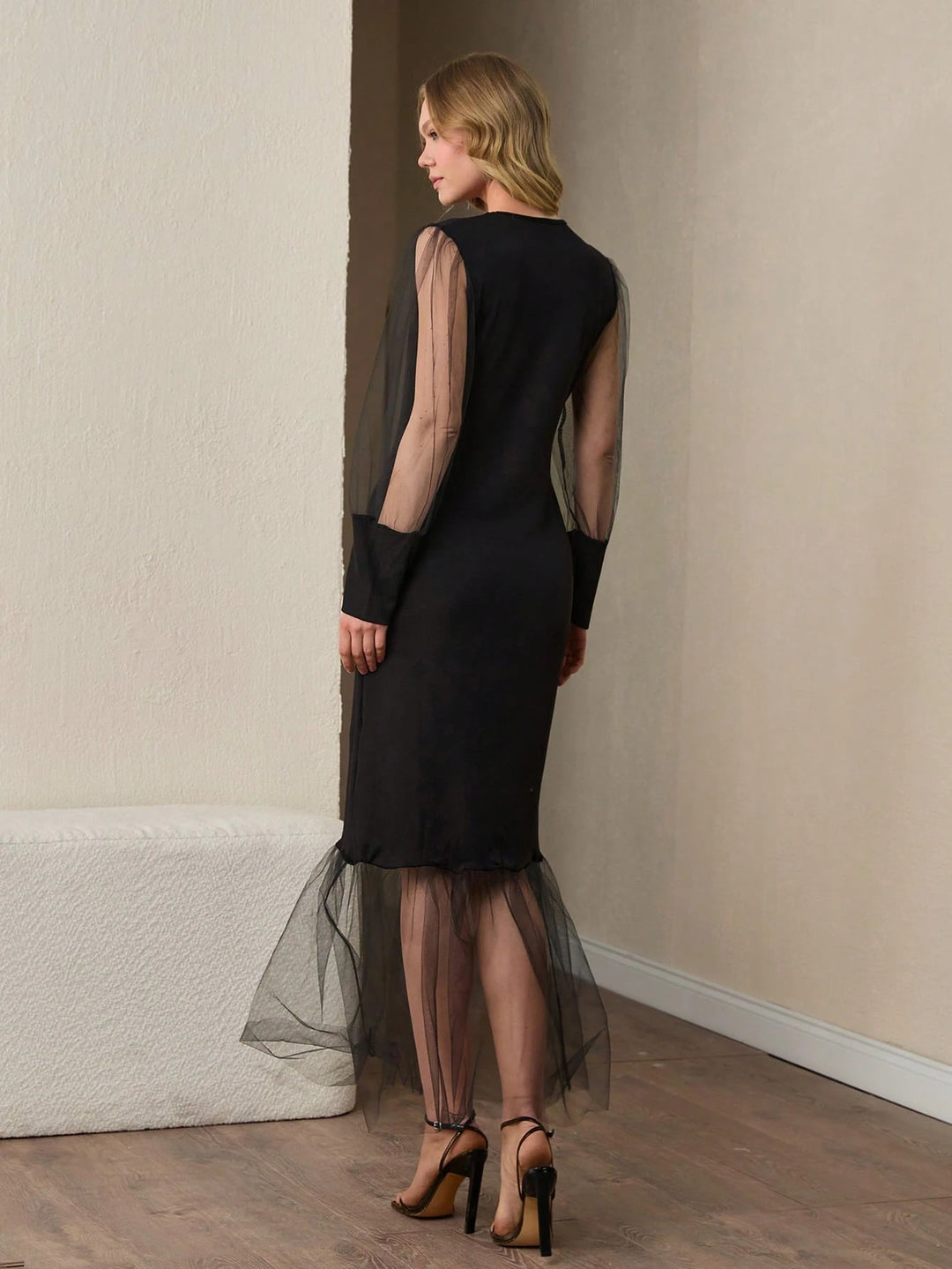 Rochie midi SHEIN, negru