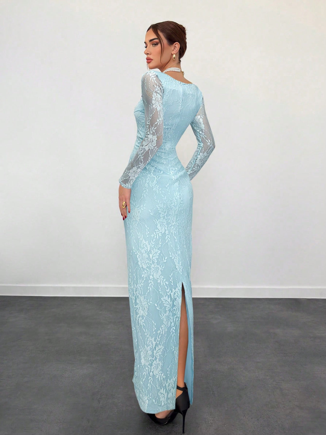 Rochie maxi SHEIN, albastru