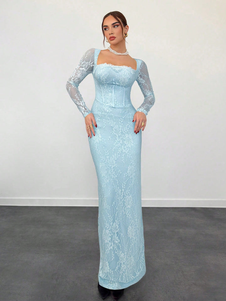 Rochie maxi SHEIN, albastru