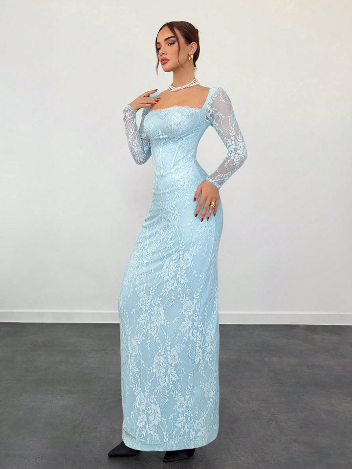 Rochie maxi SHEIN, albastru