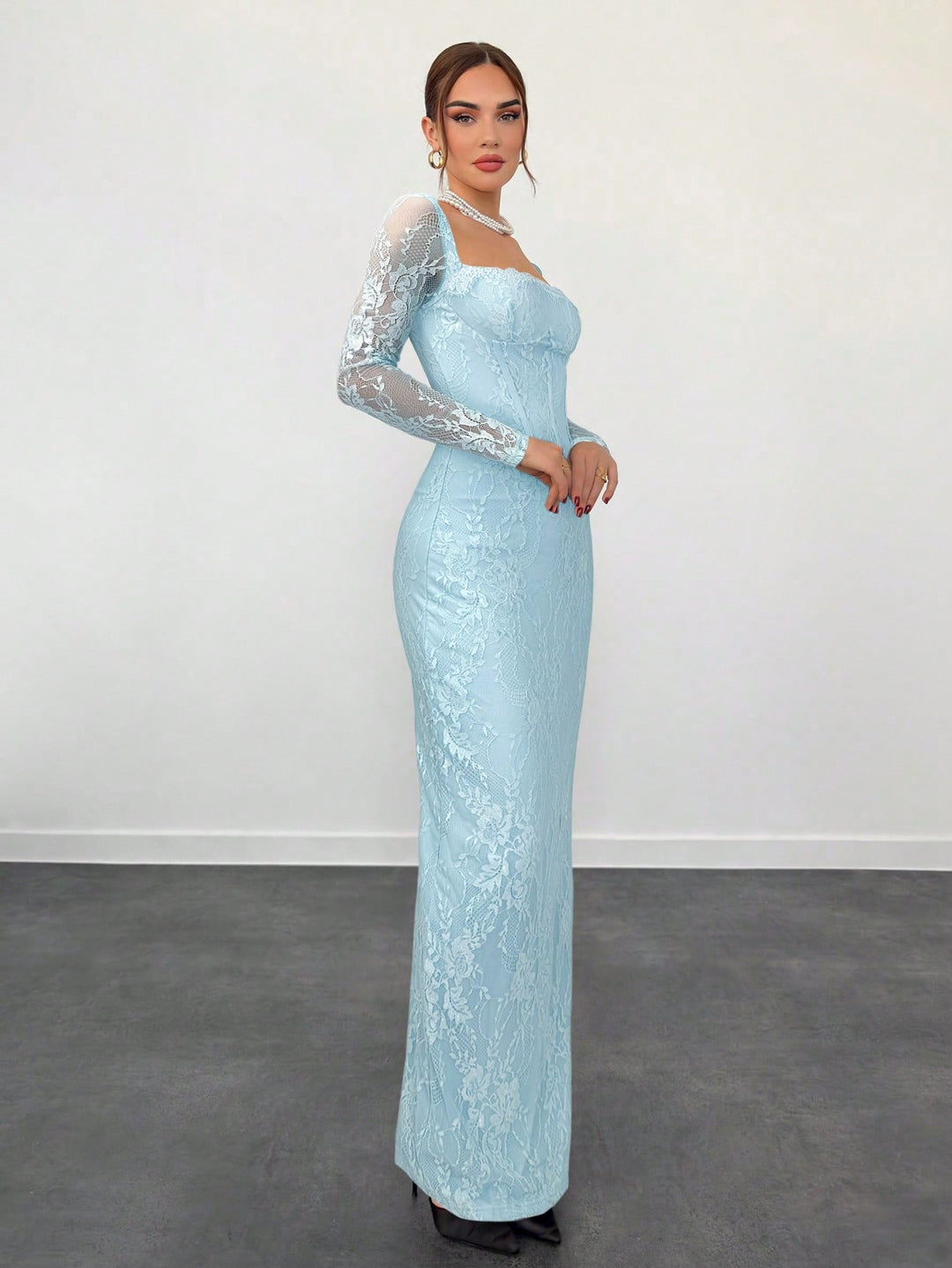 Rochie maxi SHEIN, albastru