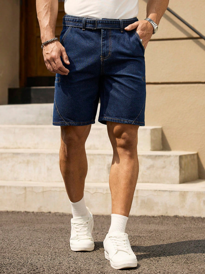Pantaloni scurți SHEIN, albastru