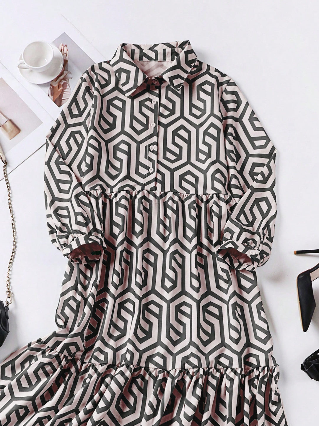 Rochie midi SHEIN, negru
