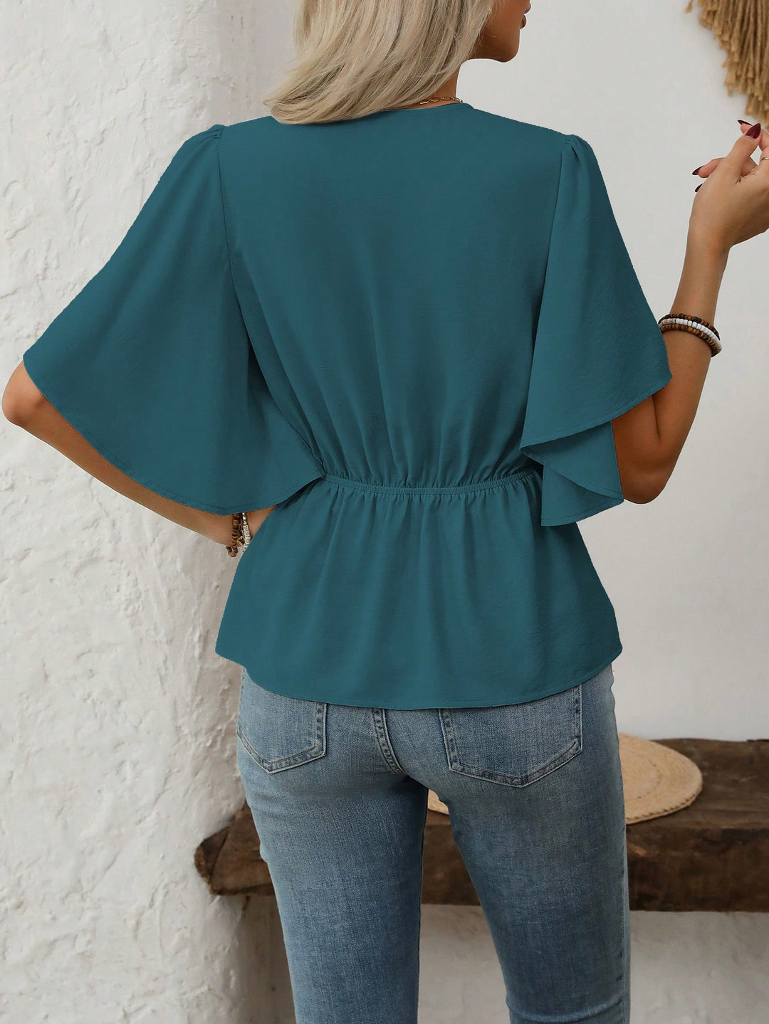 SHEIN blúz, türkiz