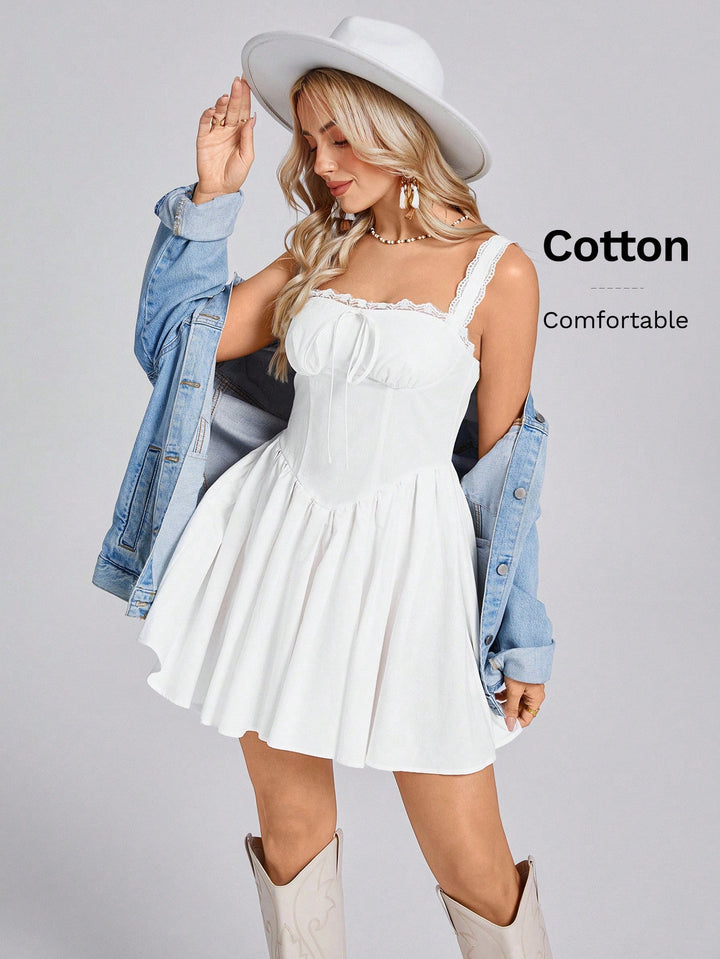 Rochie mini SHEIN, alb