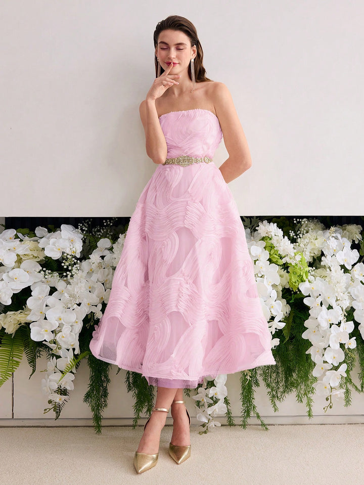 Rochie midi SHEIN, roz