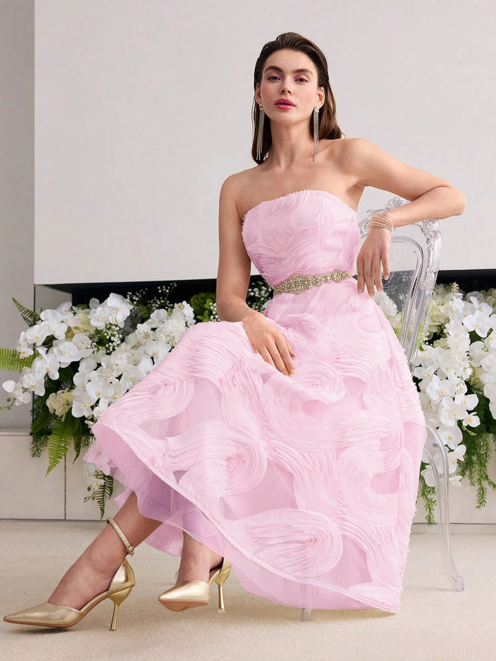 Rochie midi SHEIN, roz