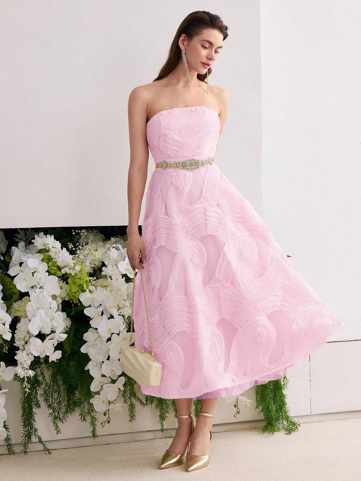 Rochie midi SHEIN, roz