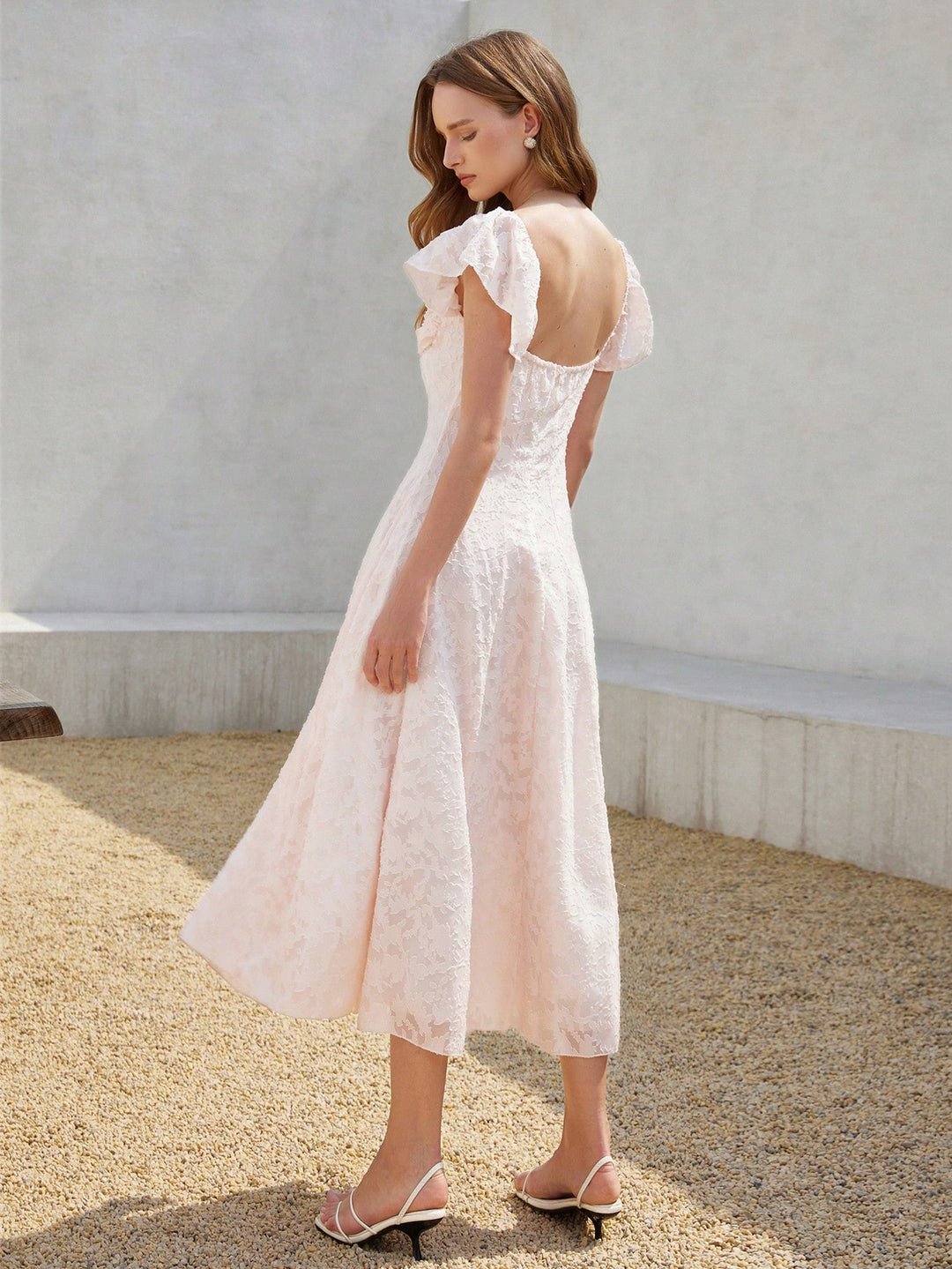 Rochie midi SHEIN, roz