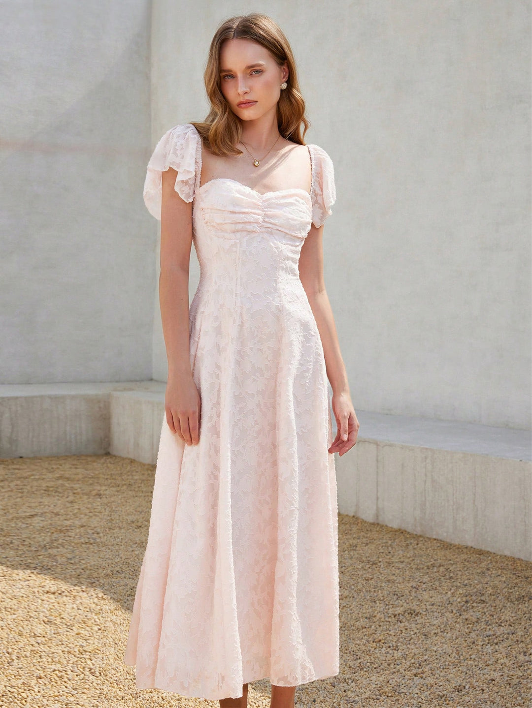 Rochie midi SHEIN, roz
