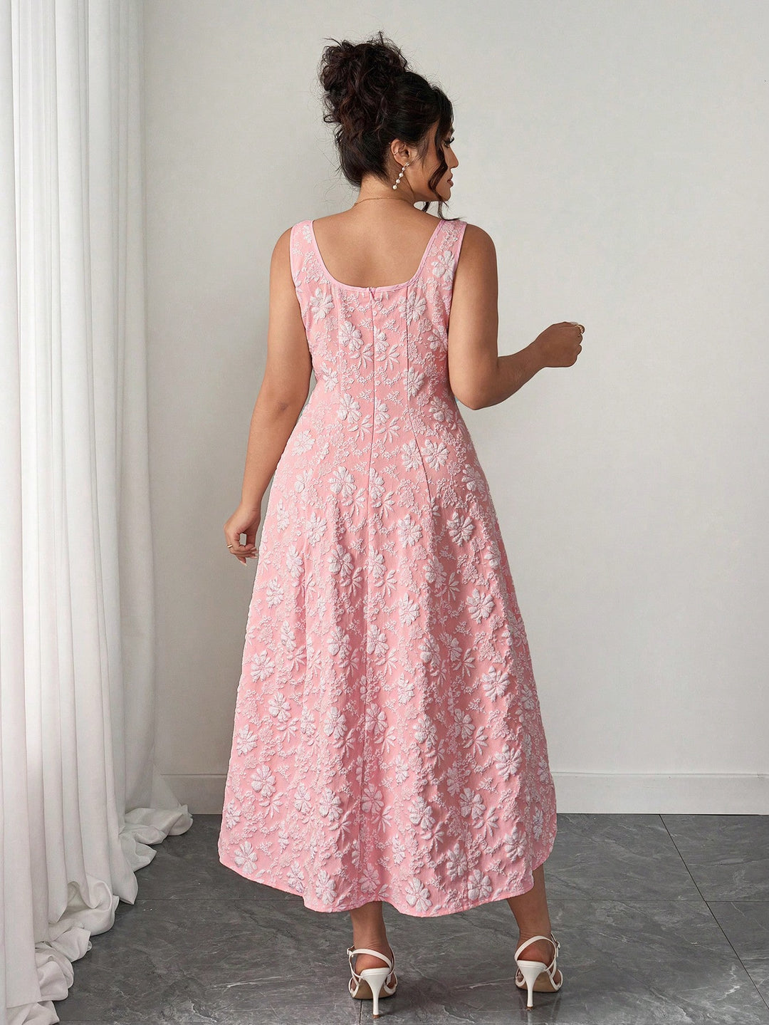 Rochie maxi SHEIN, roz