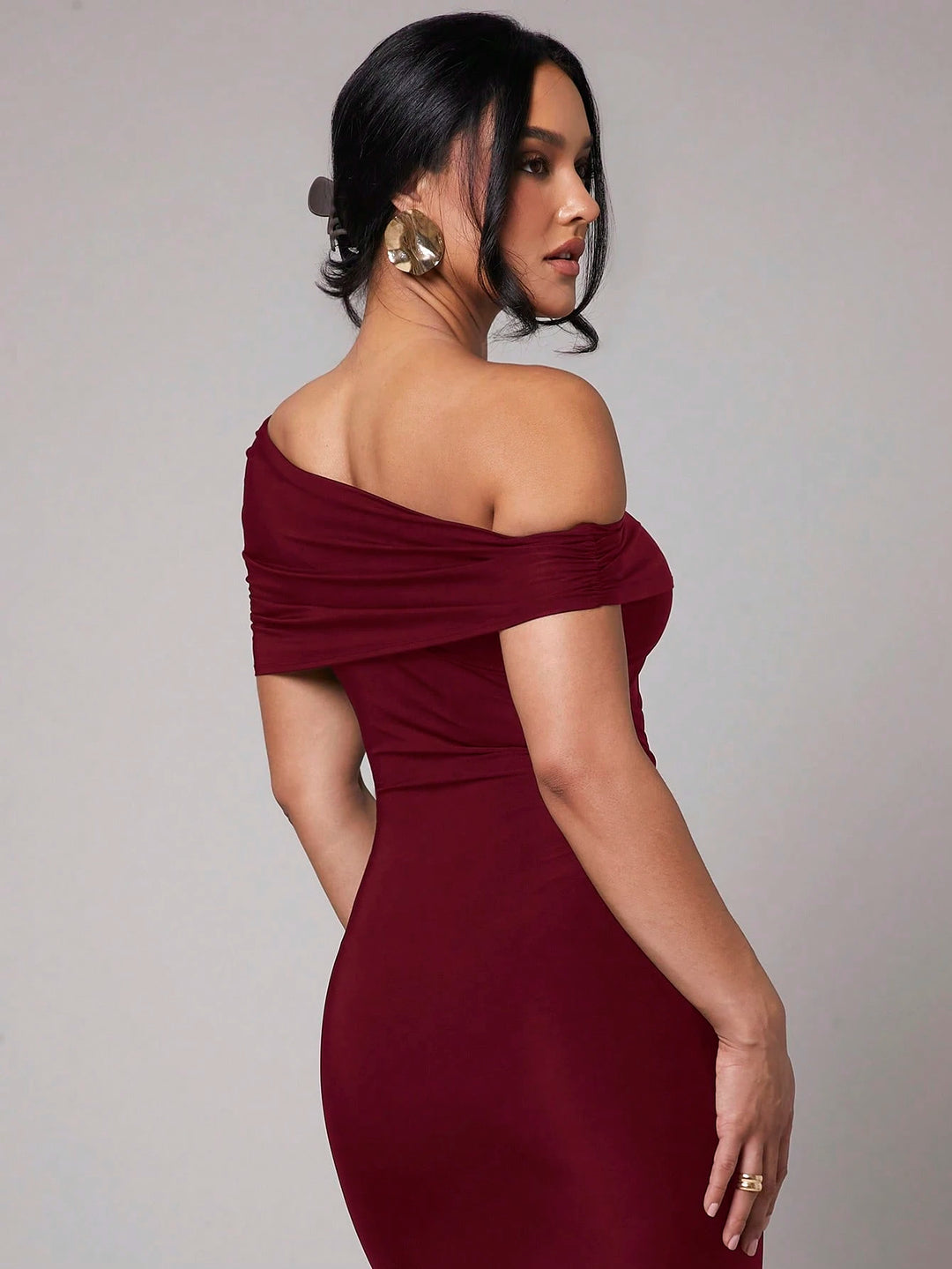 Rochie maxi SHEIN, vișiniu