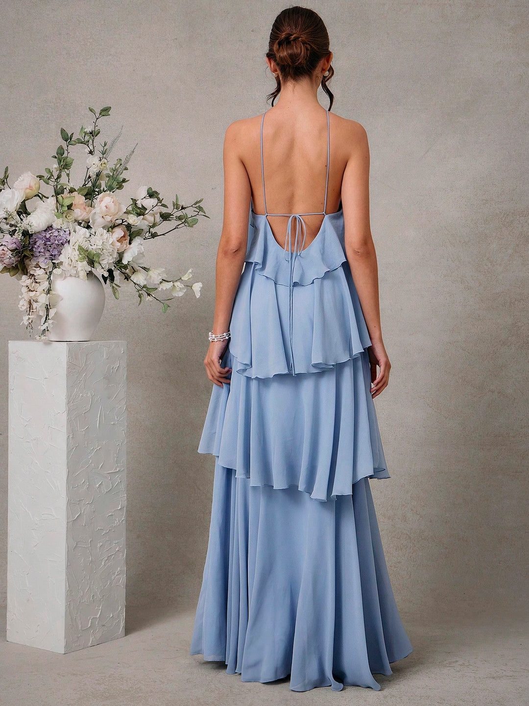 Rochie maxi SHEIN, albastru