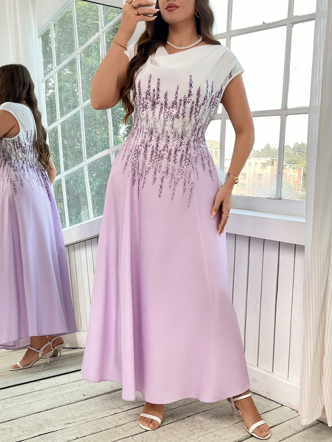 Rochie maxi SHEIN, mix culori