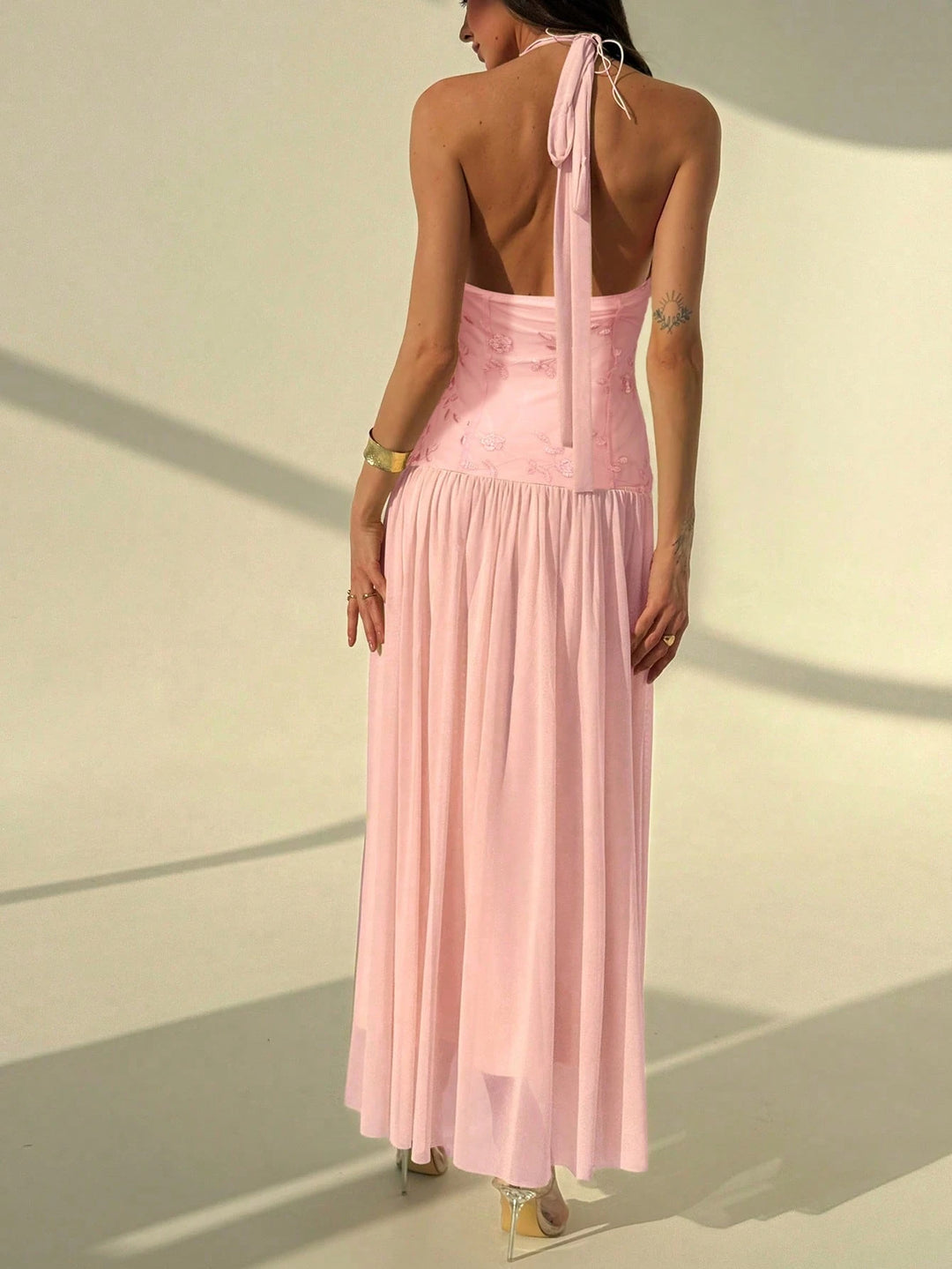 Rochie maxi Shein, roz