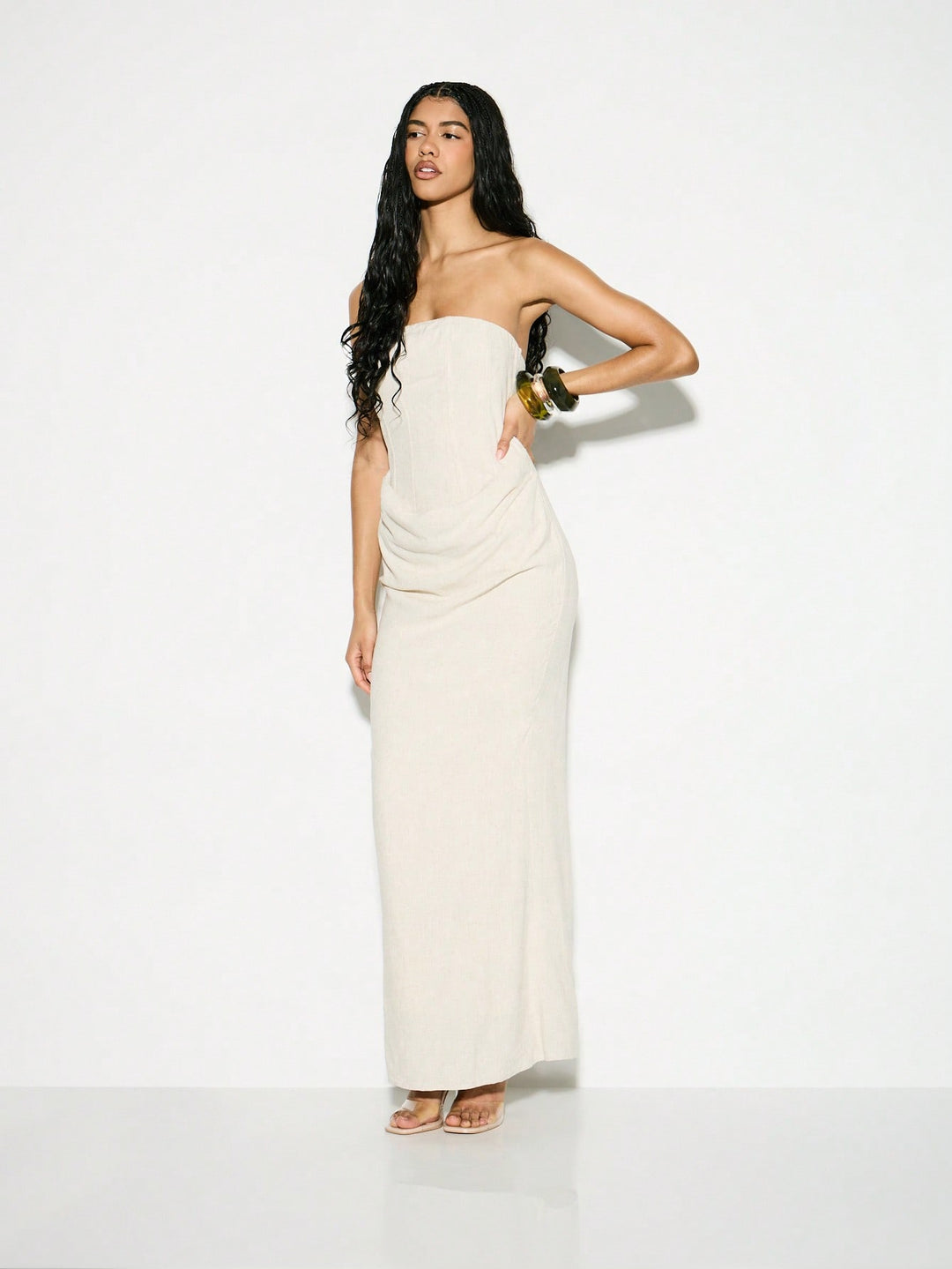 Rochie maxi SHEIN, alb
