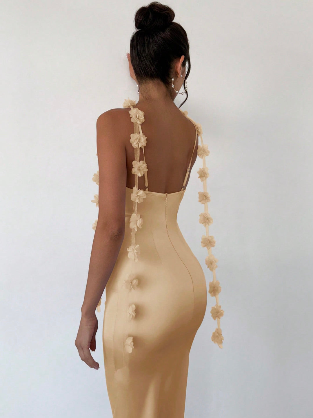 Rochie maxi SHEIN, bej