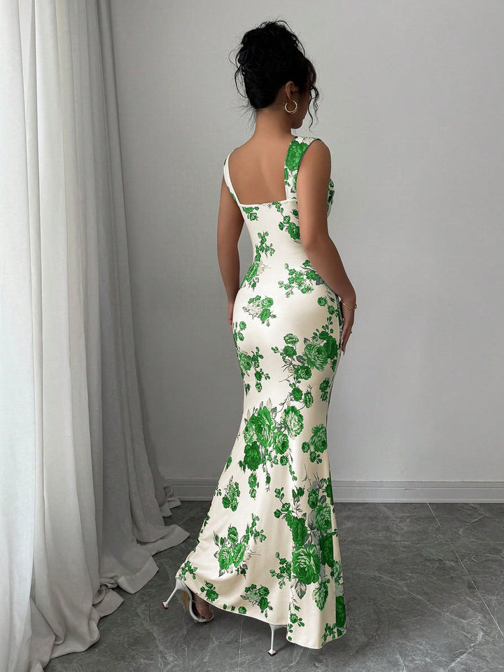 Rochie maxi SHEIN, mix culori