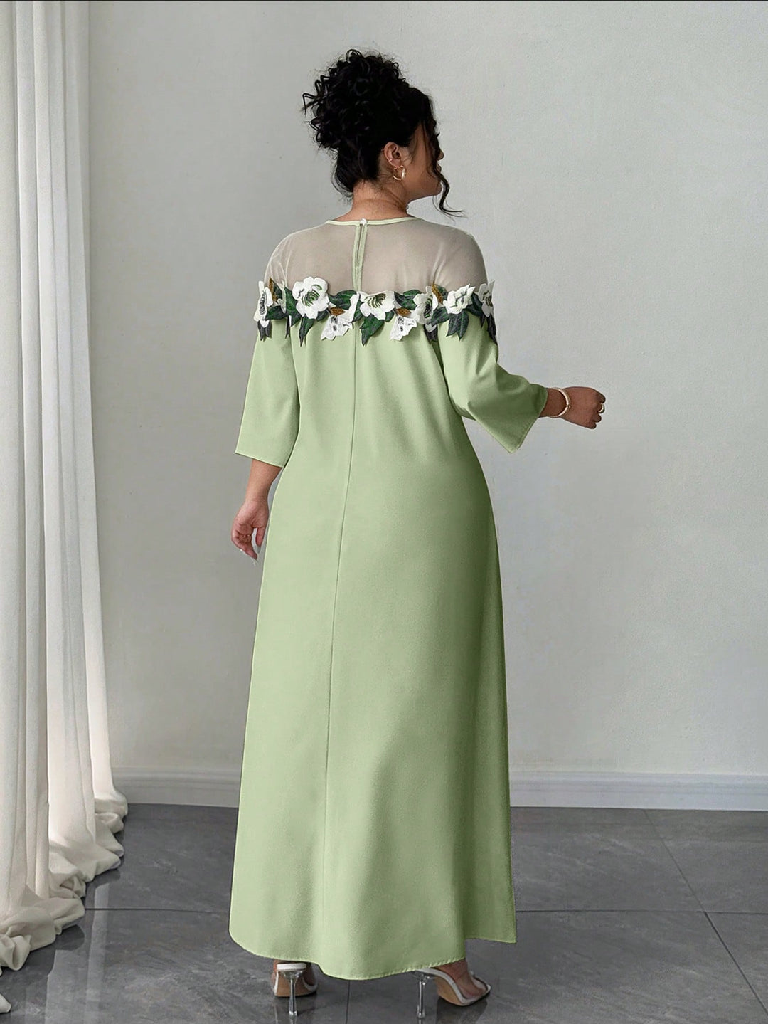 Rochie maxi SHEIN, verde