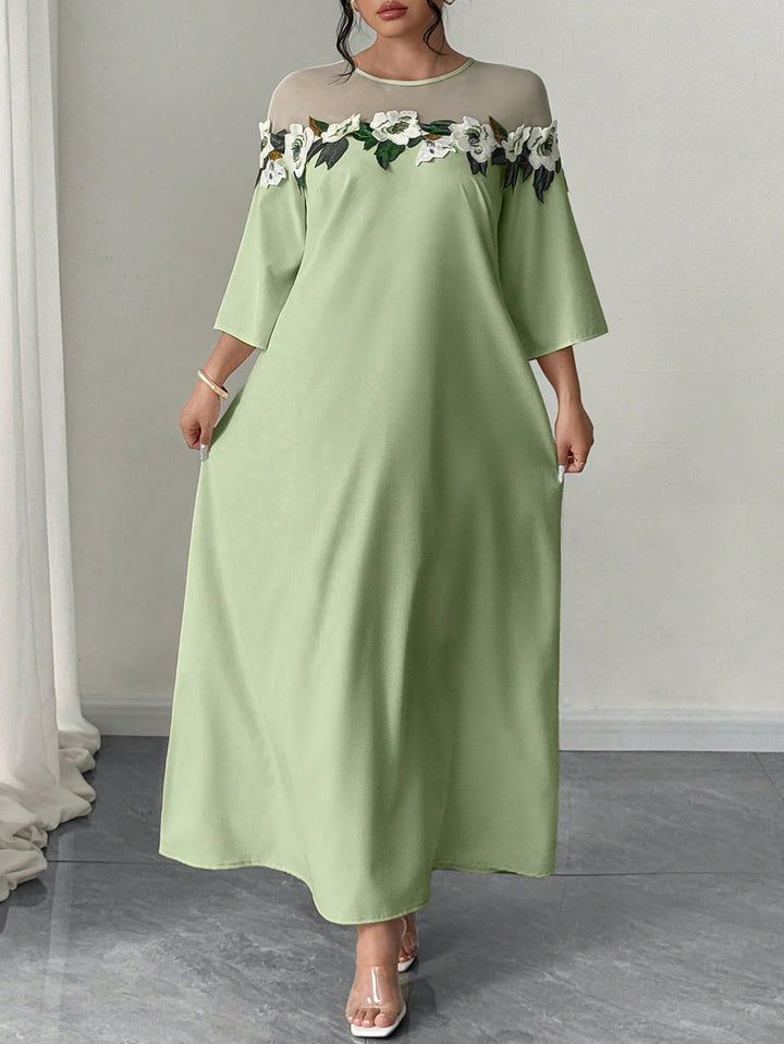 Rochie maxi SHEIN, verde