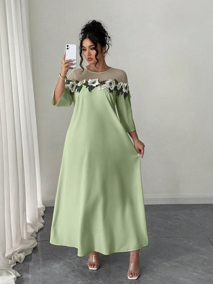 Rochie maxi SHEIN, verde