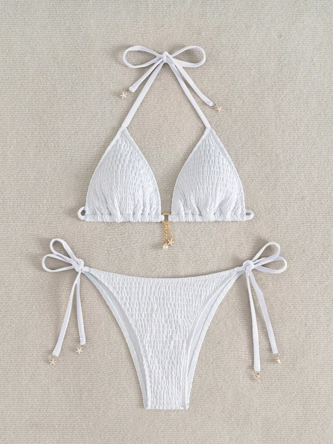 Set bikini SHEIN, alb