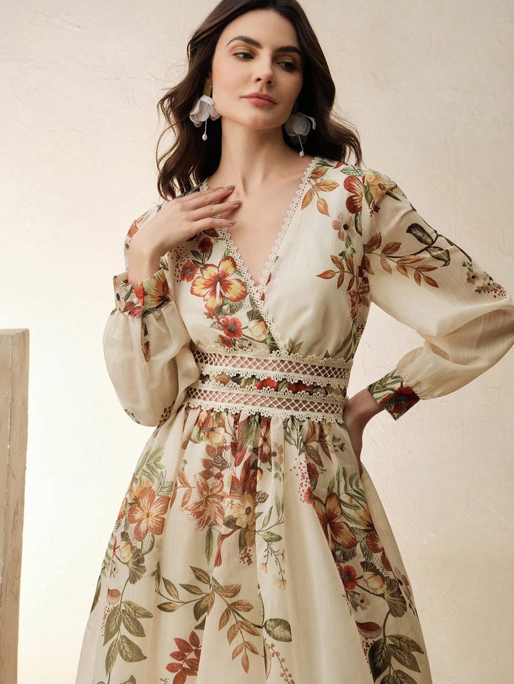 Rochie maxi SHEIN, bej