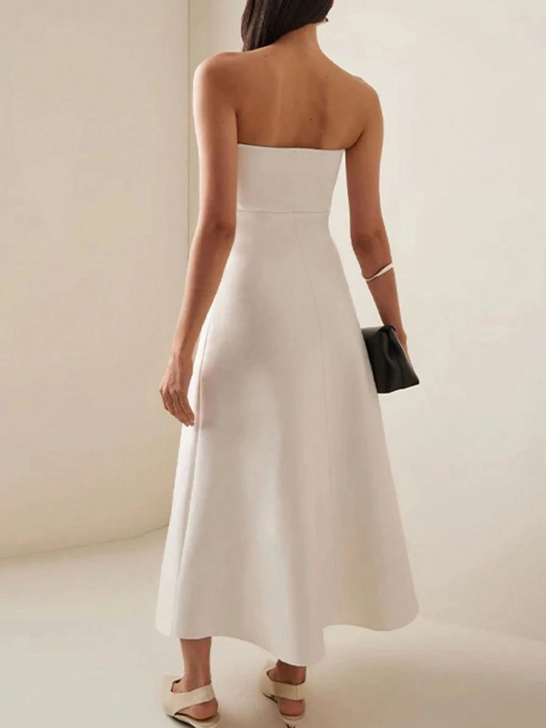 Rochie midi Shein, crem
