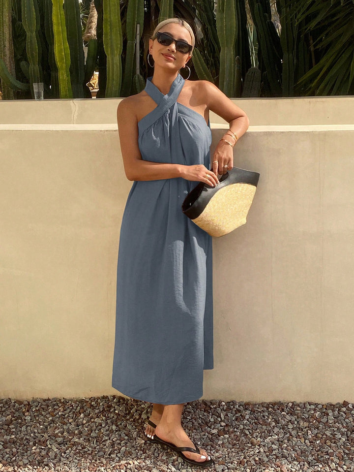 Rochie maxi SHEIN, albastru
