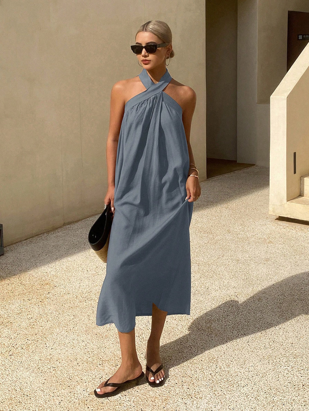 Rochie maxi SHEIN, albastru