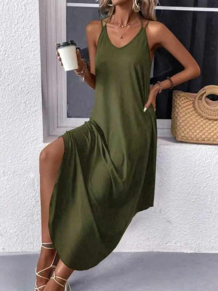 Rochie maxi SHEIN, verde
