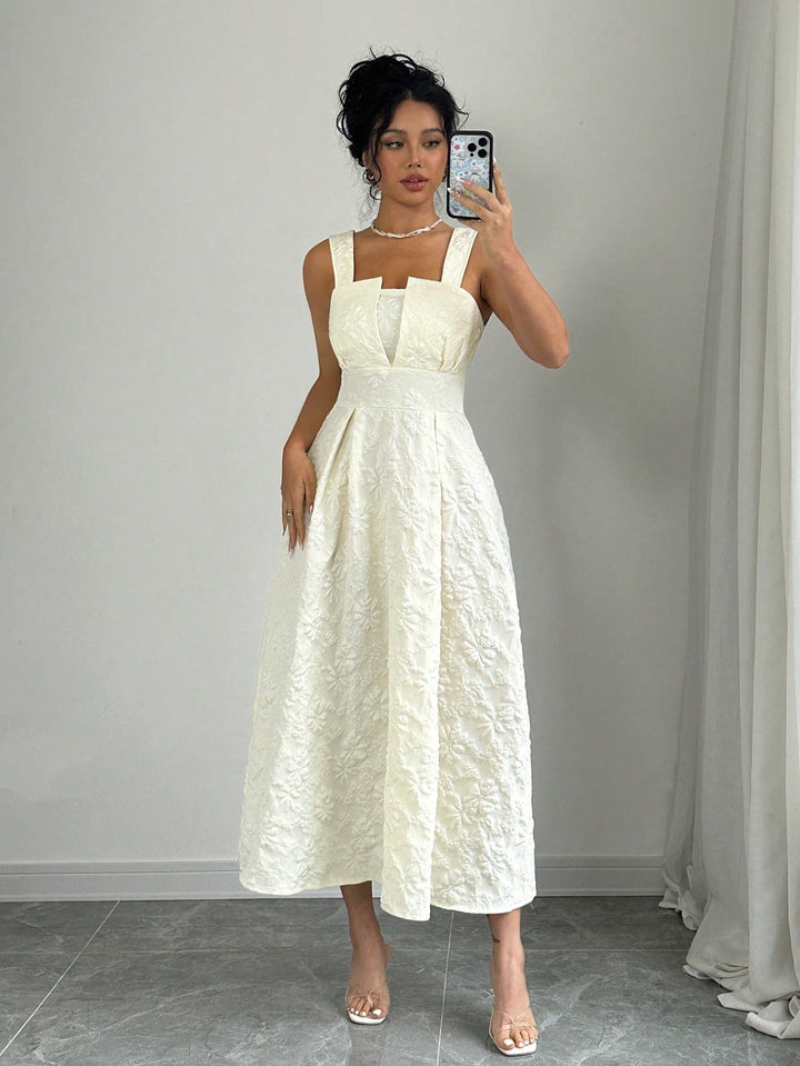 Rochie maxi SHEIN, bej
