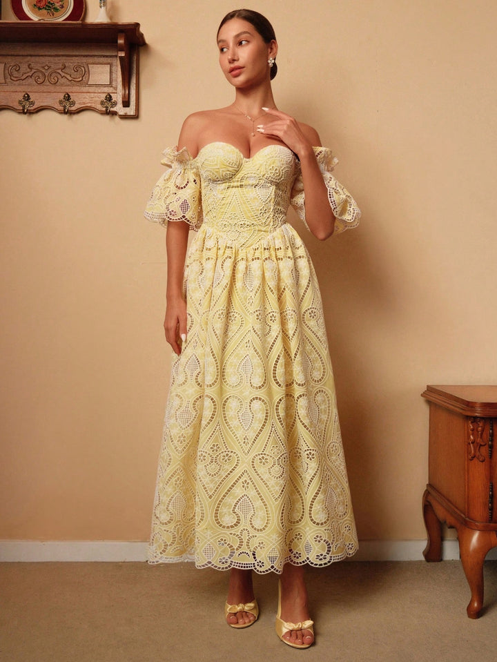 Rochie maxi SHEIN, galben