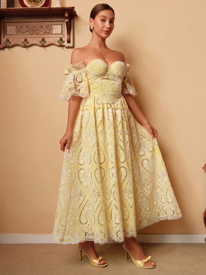 Rochie maxi SHEIN, galben